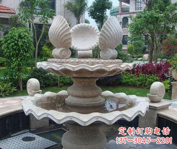 兰州园林景观多层喷泉石雕
