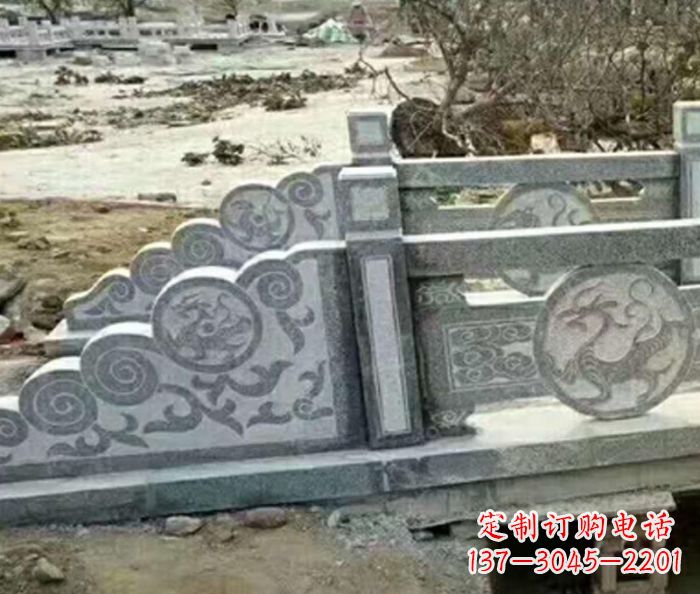 兰州园林景观仿古石雕栏板 (10)