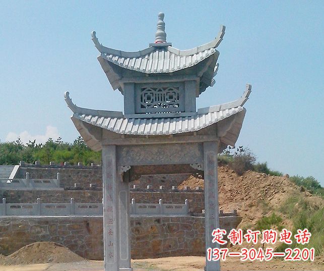 兰州园林景观仿古石雕凉亭