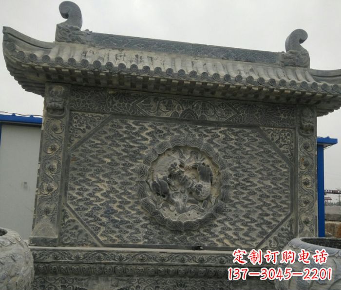 兰州园林景观仿古石雕影壁