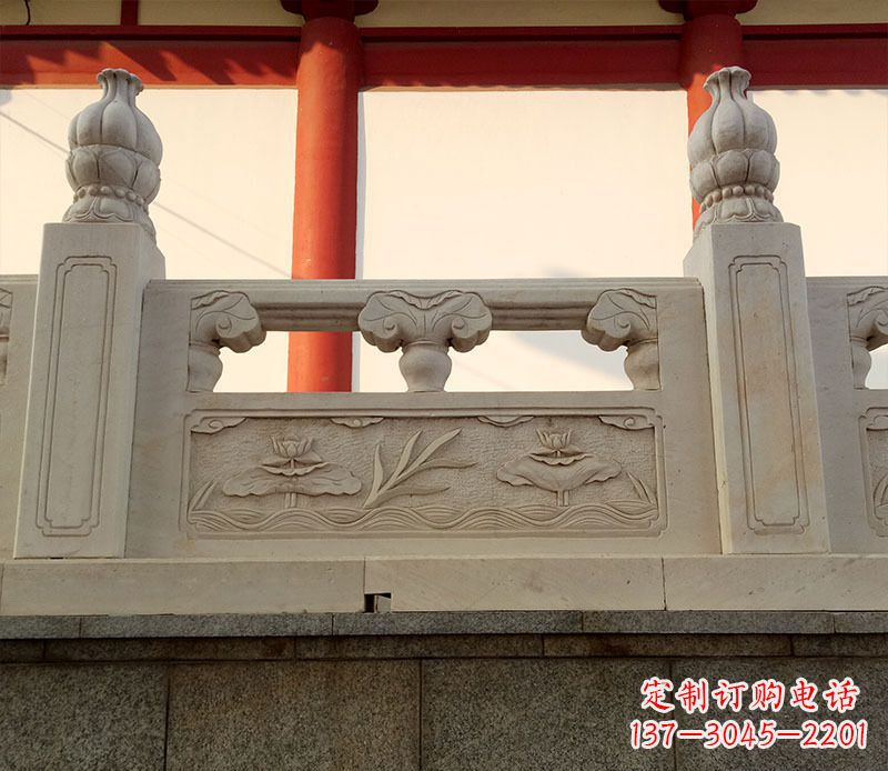 兰州园林石浮雕栏板景观石雕 (2)
