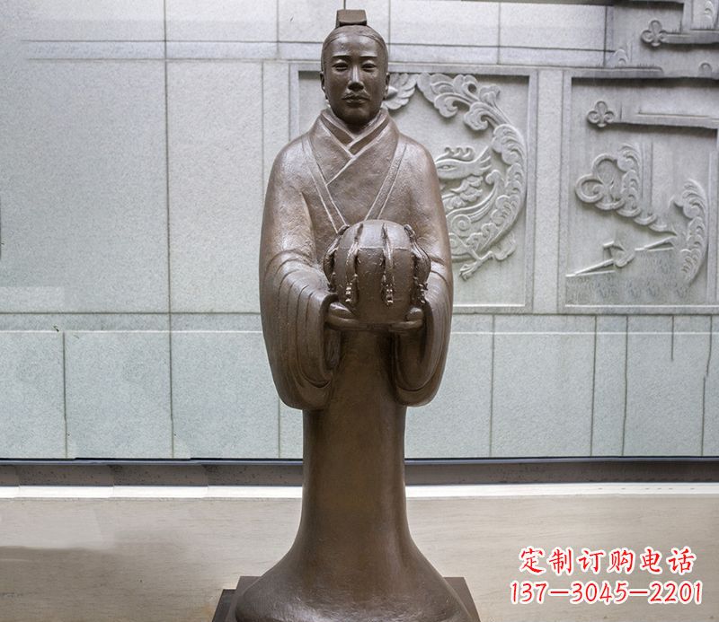 兰州张衡科学家 人物铜雕