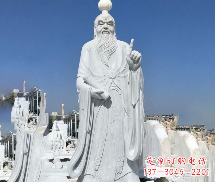 兰州中国春秋时代思想家老子石雕