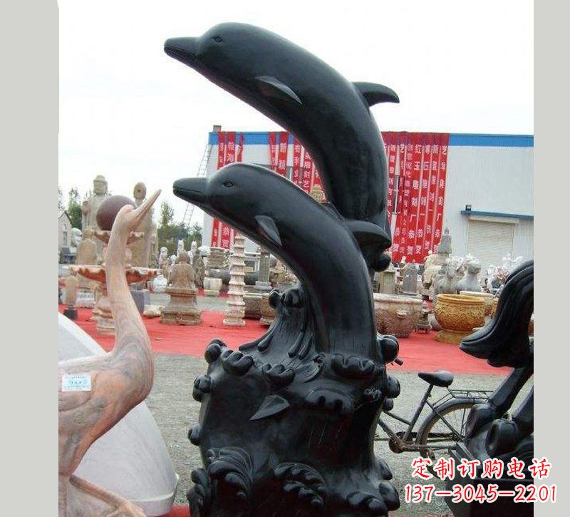 兰州中国黑海豚石雕