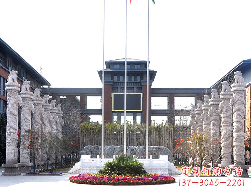 兰州中国华表雕塑-校园园林广场景观装饰雕塑