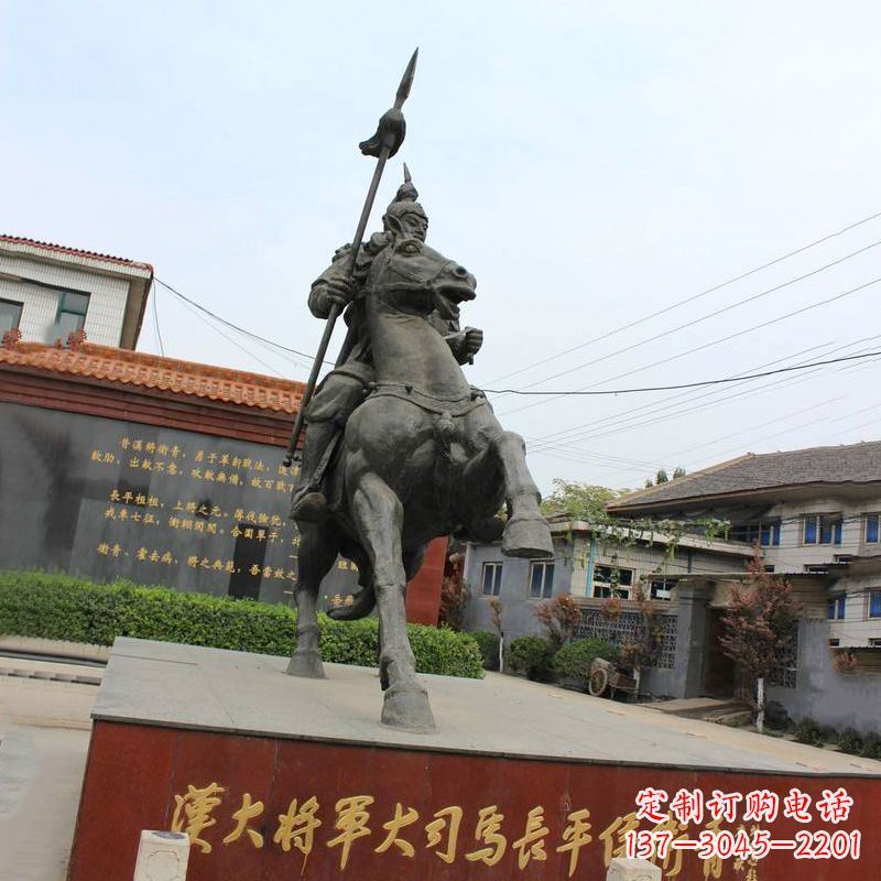 兰州中国历史名人汉朝著名将领民族英雄卫青铜雕塑像