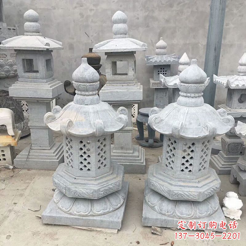 兰州中式低墩石雕灯笼