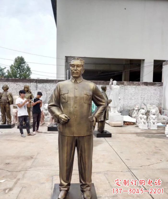 兰州周恩来铜雕 (3)