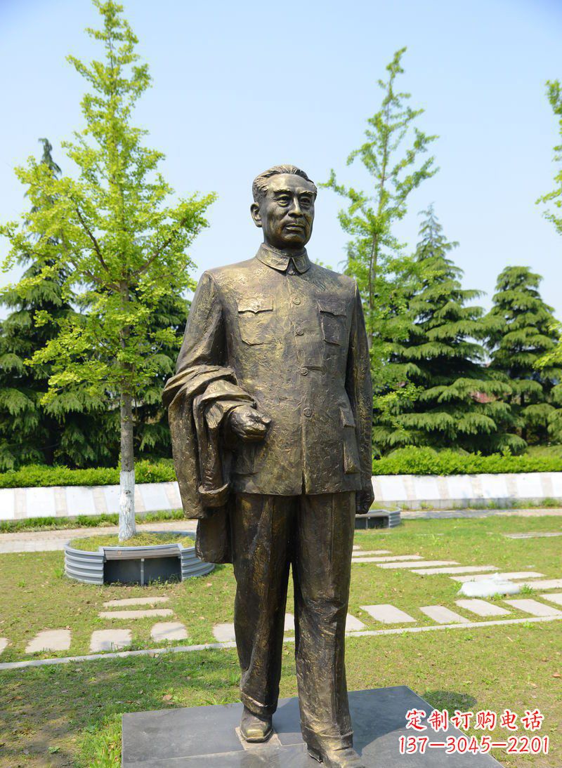 兰州周总理伟人铜雕