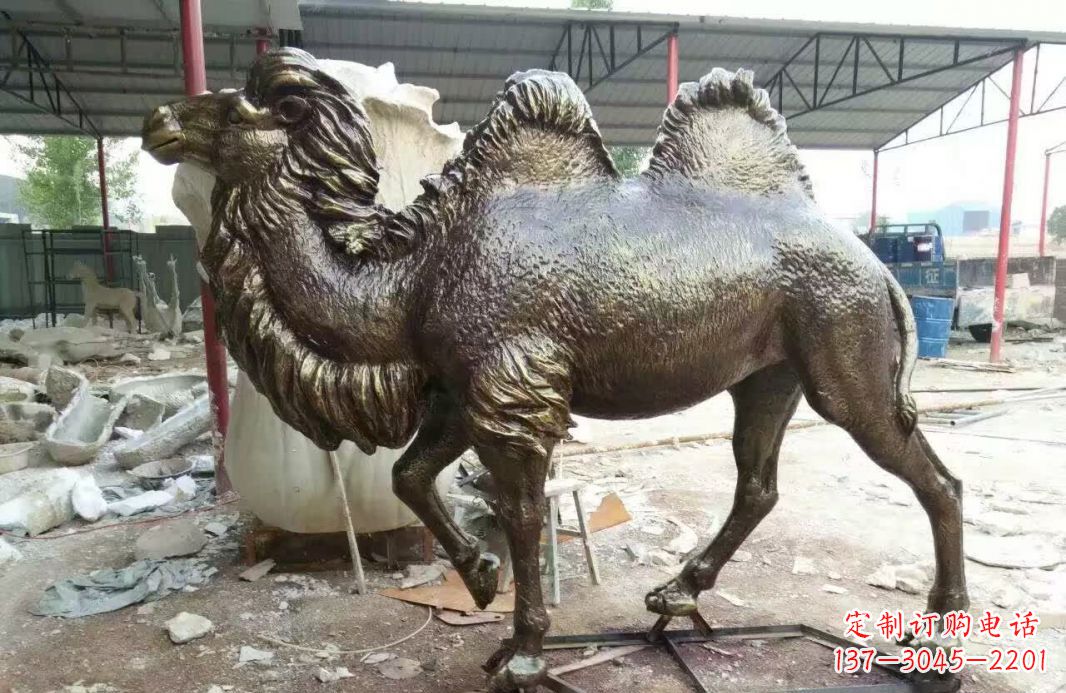 兰州铸铜骆驼雕塑 (2)