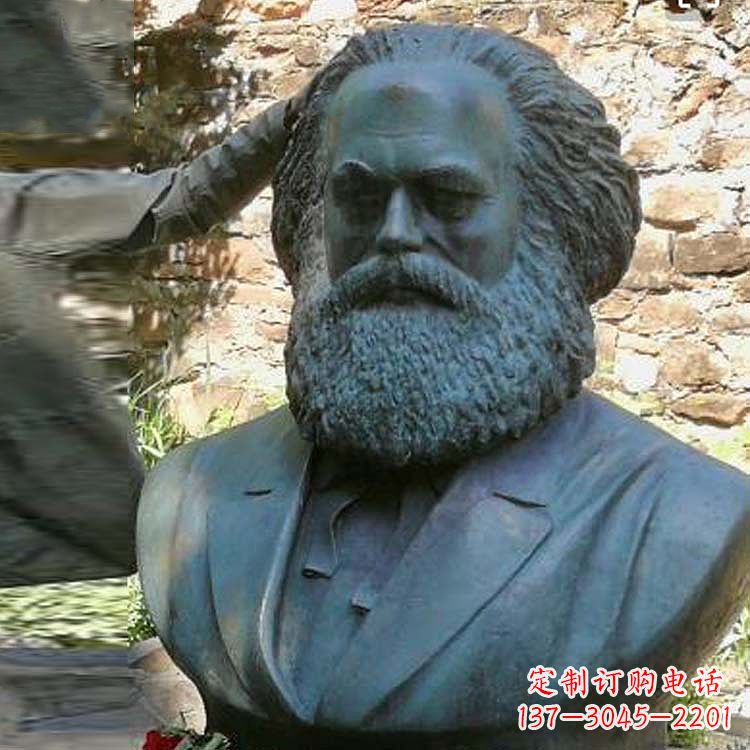 兰州铸铜名人无产阶级导师马克思头像雕塑