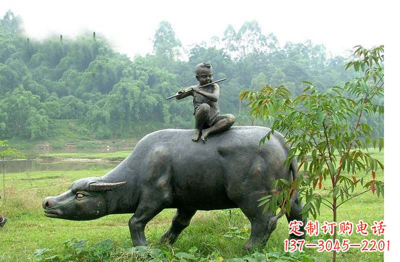 兰州铸铜牧童牛