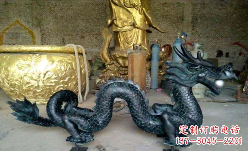 兰州铸铜双龙戏珠广场铜雕