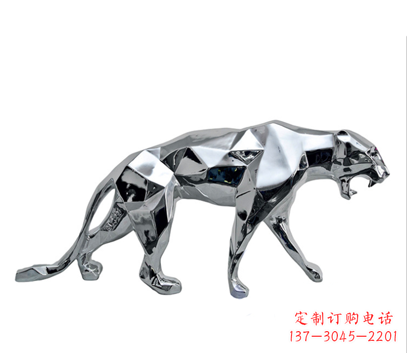 兰州豹子雕塑不锈钢