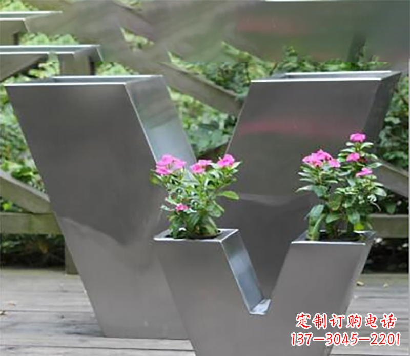兰州花盆不锈钢雕塑